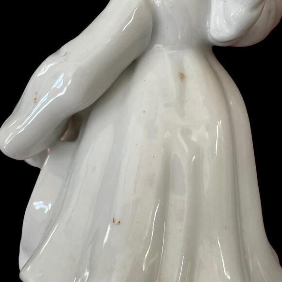 Enesco White Porcelain Angel Figures with Instruments Glazed Vtg 1979 READ - Picture 5 of 10